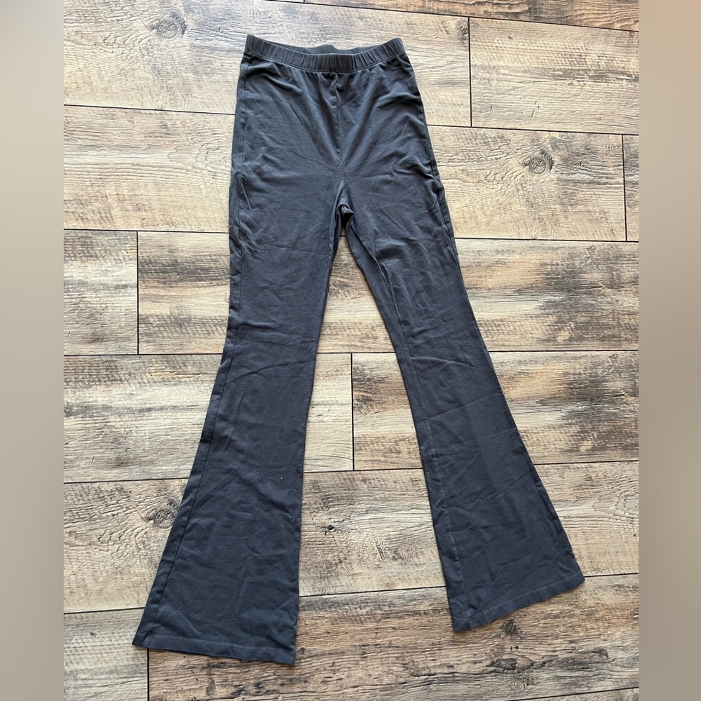 Divided dark gray flared leggings. Size small.